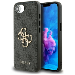 Etui Guess 4G Big Logo do iPhone 16e     czarny