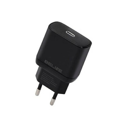 Beline Ład. siec. 1x USB-C 25W czarna /black (only head) PD 3.0 BLNCB25 GaN