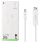 Belkin 2m Mini DisplayPort to HDTV Adapter - White
