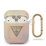 Guess GUACA2TPUMCGG01 AirPods 1/2 cover różowy/pink Tie & Dye Collection