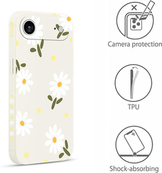 Pnakqil Iphone 17 Pro Max Case Daisies White