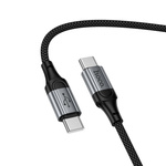 Kabel USB C do C Hoco PD 60W 1,5 m X121 czarny