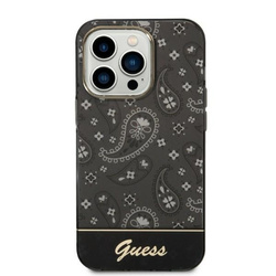 Guess GUHCP14XHGBNHK iPhone 14 Pro Max 6,7" czarny/black hardcase Bandana Paisley