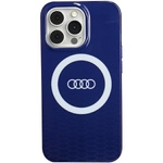 Etui Audi IML Big Logo MagSafe na iPhone 13 Pro / 13 - niebieskie