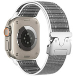Pasek Beline Woven Nylon Diagonal Style  Parachute do Apple Watch 38/40/41mm szary