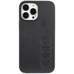 Audi Synthetic Leather iPhone 13 Pro Max 6.7" black/black hardcase AU-TPUPPCIP13PM-TT/D1-BK
