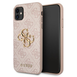 Guess GUHCN614GMGPI iPhone 11 6,1"/ Xr różowy/pink hardcase 4G Big Metal Logo