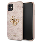 Guess GUHCN614GMGPI iPhone 11 6,1"/ Xr różowy/pink hardcase 4G Big Metal Logo