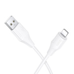 Kabel Silikonowy USB A do Lightning Hoco 27W 1 m X124 biały