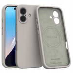 Spacecase Etui Silicone Mag iPhone 16 stone