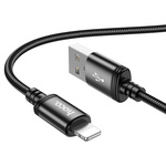 Kabel USB A do Lightning Hoco 2,4A 1 m X89 czarny