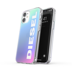 DIESEL SNAP CASE HOLOGRAPHIC WITH THE LOGO FW20 12 MINI HOLOGRAPHIC/WHITE