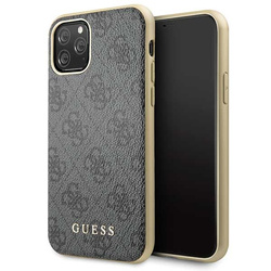 Guess GUHCN58G4GG iPhone 11 Proszary/grey hard case 4G Collection
