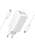 Freenet Basics - Travel Charger USB-C/-A PD 65W GaN White