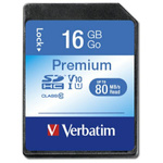 Verbatim Karta Premium U1 SDHC 16GB V10  czarny/black 43962