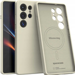 Spacecase Etui Silicone Mag Galaxy S25 Ultra beige