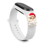 XMAS SILICONE CHRISTMAS BAND FOR XIAOMI MI BAND 6 / MI BAND 5 SANTA CLAUS