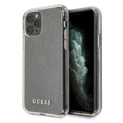 Guess GUHCN58PCGLSI iPhone 11 Prosrebrny/silver hard case Glitter