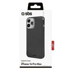 SBS Black Instinct Cover Rigid, velvet touch, for iPhone 14 Pro Max