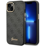 Guess GUHCP14SHG4SHK iPhone 14 / 15 / 136.1" czarny/black hard case 4G Vintage Gold Logo