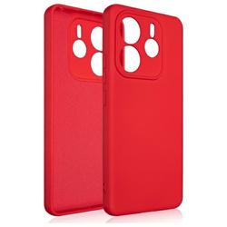 Etui Beline Silicone do Xiaomi Redmi      Note 14 5G czerwony