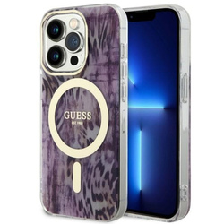 Guess GUHMP14LHLEOPWP iPhone 14 Pro 6.1"różowy/pink hardcase Leopard MagSafe DAMAGED PACKAKING