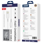 JELLICO cable KDS-32 USB-C USB 3.1A 2M White