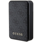 Guess Powerbank 18W GUPB10DP4GEGK10000mAh czarny/black 4G Leather Metal Logo