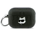 Etui Karl Lagerfeld Monogram Choupette   Head do AirPods Pro 3 czarny