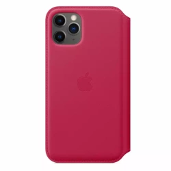 APPLE LEATHER FOLIO CASE MY1K2ZM/A IPHONE 11 PRO RASPBERRY ORYGINALNA PLOMBA