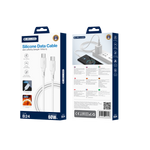 JELLICO kabel B24 USB-C - USB-C PD 60W 1M Biały