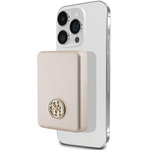 Guess Powerbank indukcyjny 15WGUPBM5AL4DMD 5000mAh złoty/gold MagSafe 4G Strassed Metal Logo