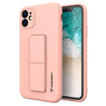Wozinsky Kickstand Case silicone case with stand iPhone 11 Pro pink
