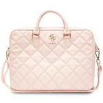 Guess Torba GUCB15ZPSQSSGP 16"różowy/pink Quilted 4G