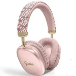 Guess słuchawki nauszne BluetoothGUBHK1GCTCSP różowy/pink Gcube Metallic Script Logo