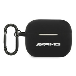AMG AMAPRBK AIRPODS PRO COVER BLACK/BLACK SILICONE BIG LOGO
