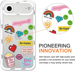 Etui Pnakqil iPhone 17 Air, silikonowe, transparent BeHappy