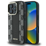 DKNY DKHMP16LPCPVSLK iPhone 16 Pro6.3" czarny/black hardcase Checkered Pattern Magsafe