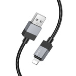 Kabel USB A do Lightning Hoco 2,4A 1 m X110 czarny