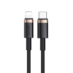 USAMS Kabel U63 USB-C na Lightning 1,2m20W PD Fast Charge czarny/black SJ484USB01 (US-SJ484)