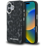 Etui Karl Lagerfeld IML Leopard Pattern  MagSafe do iPhone 16 czarny