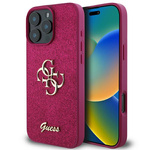 Guess GUHCP16LHG4SGU iPhone 16 Pro 6.3"fioletowy/purple hardcase Glitter Script Big 4G