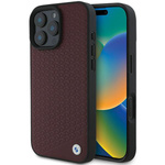 BMW BMHMP16X23RDDR iPhone 16 Pro Max 6.9" czerwony/red hardcase Sign Leather Diamond Metal Logo MagSafe