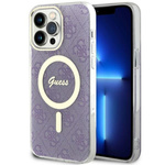 Guess GUHMP14XH4STU iPhone 14 Pro Max6.7" purpurowy/purple hardcase 4G MagSafe