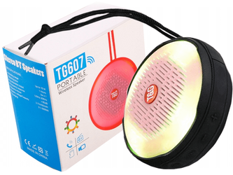 PORTABLE BLUETOOTH SPEAKER TG607 3W MICRO SD LED LIGHT