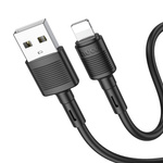 Kabel USB A do Lightning Hoco 2,4A 1 m X83 czarny