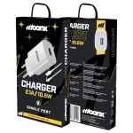 MOONX MC01 2.1A 10.5W 1xUSB Wall Charger + Micro Cable White