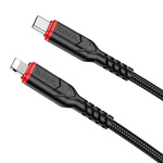 Kabel USB C do Lightning Hoco PD 3A 20W 1 m X59 czarny