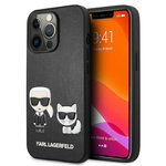 KARL LAGERFELD KLHCP13LPCUSKCBK IPHONE 13 PRO / 13 6,1" CZARNY/BLACK HARDCASE IKONIK KARL & CHOUPETTE