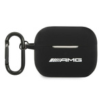 AMG AMAPRBK AIRPODS PRO COVER CZARNY/BLACK SILICONE BIG LOGO